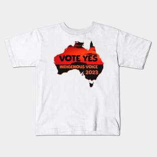 Vote YES to Indigenous Voice to Parliament Australia Kids T-Shirt